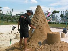 Sand sculpture...